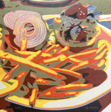 Cosmic Cheeseburger Deluxe with Fries